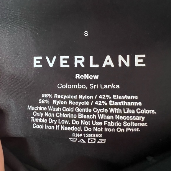Everlane Womens Renew High Rise Leggings Size S Black Athletic Performance - Picture 4 of 4